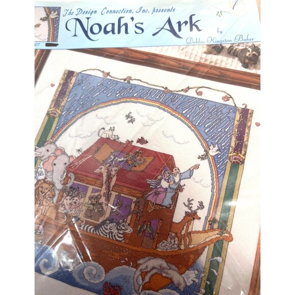 Noahs Ark Cross Stitch Kit By The Design Connection Inc Complete With Threads & - Picture 3 of 5